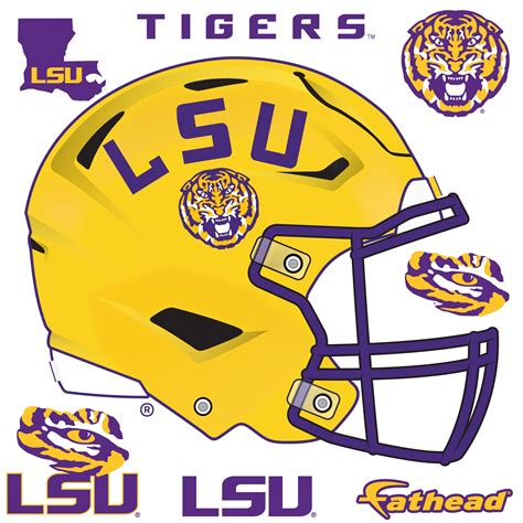 LSU Tigers - RealBig Helmet Art Collection - Official NCAA - Reusable ...
