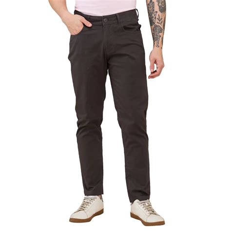 BEING HUMAN GARMENTS-MENS-BOTTOM-CHINO CHARCOAL