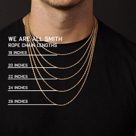 Mens Chain Necklace Size Chart | Portal.posgradount.edu.pe
