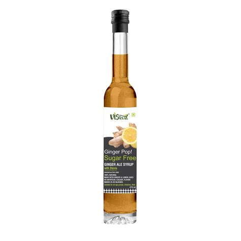 Vistevia Ginger Pop - Sugar Free Ginger Ale Syrup 470ml | Makes 30-35