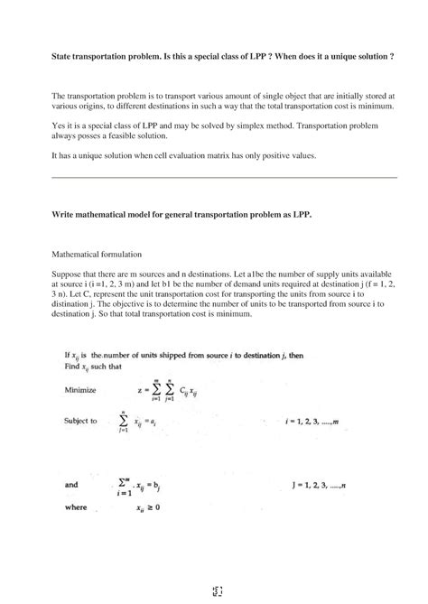 Transportation and Assignment Model - State transportation problem. Is ...