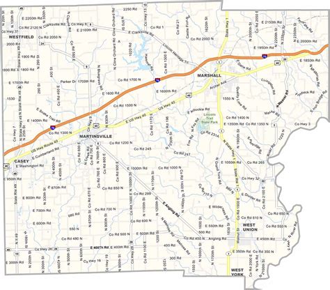 Clark County Map, Illinois - US County Maps