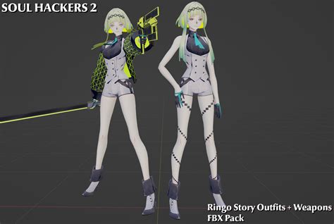 Soul Hackers 2 - Ringo + Weapons FBX Pack (2024) by TLGR2014 on DeviantArt