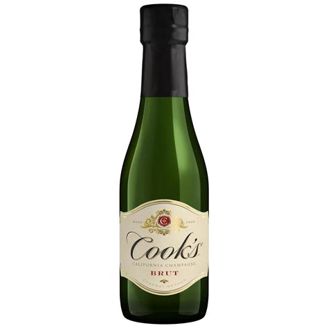 Cook's California Champagne Brut White Sparkling Wine 187 mL Bottles ...