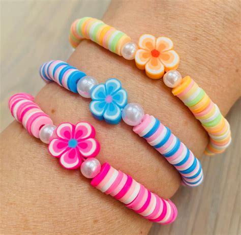 clay bead bracelet ideas summer