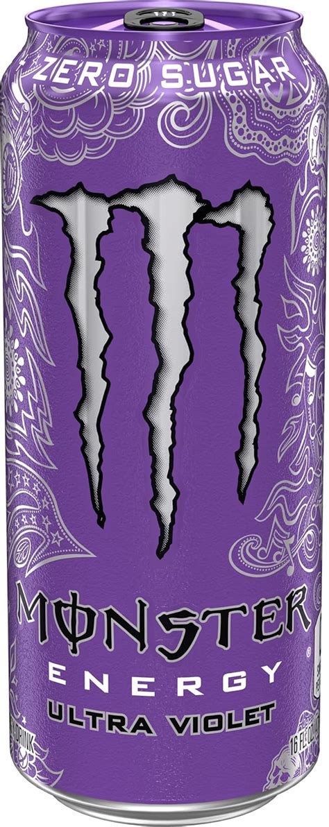 Buy Monster Energy Ultra Violet, Sugar Free Energy Drink, 16 Ounce ...