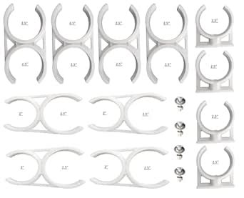 Letino RO Filters Clamp/Clip Set of 4 X-Clamp 2.5"x2.5", 4 UV-Clamp 2 ...