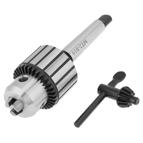 Key Type Drill Chuck, 1X Lathe Drill Chuck Add MT2 Connecting Rods with ...