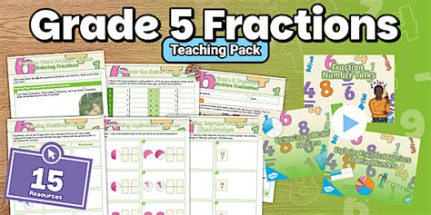 Grade 5 Fractions Teaching Pack