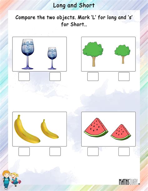 Long And Short Worksheets