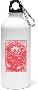Tulip Art Tiger, red print - Sipper bottle of illustration designs 600 ...