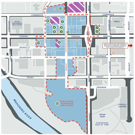 Map Of Downtown Youngstown
