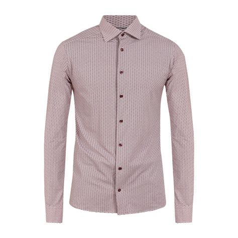 Buy Men Red Slim Prints Long Sleeve Formal Shirts Online - 751644 | The ...