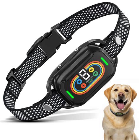 MASBRILL Dog Bark Shock Collar for Large Medium Small Dogs,Smart Bark ...