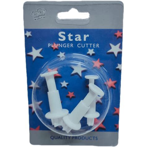 Star Plunger Cutter (3pcs) – Sweetkraft | Baking supplies