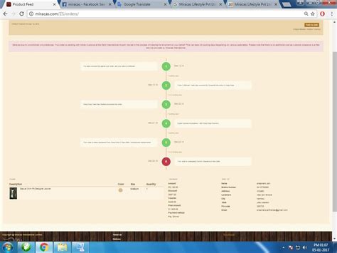 Miracas International — Non-receipt of order no.35403