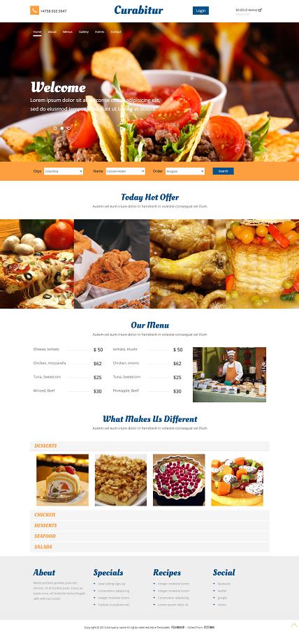 餐饮网站|网页|企业官网|luoxiao0803 - 原创作品 - 站酷 (ZCOOL)