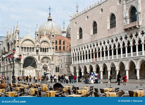 Outdoor Cafe on San Marco Square, Venice Stock Image - Image of facade ...
