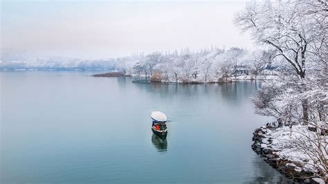 杭州西湖雪景—风景图片—美图美秀
