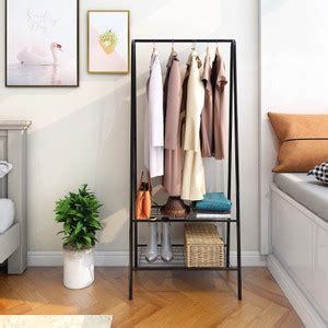 LEOPAX Steel Floor Cloth Dryer Stand Garment Rack Free-Standing Rail ...