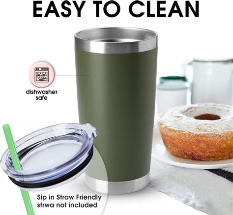 Buy HASLE OUTFITTERS 20oz Tumblers Bulk Stainless Steel Cup with Lid ...