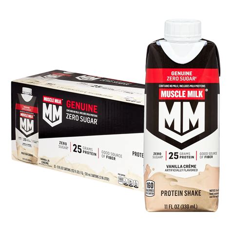Muscle Milk Vanilla Crème Protein Shake - 12 Pack, 11 fl oz Carton in ...