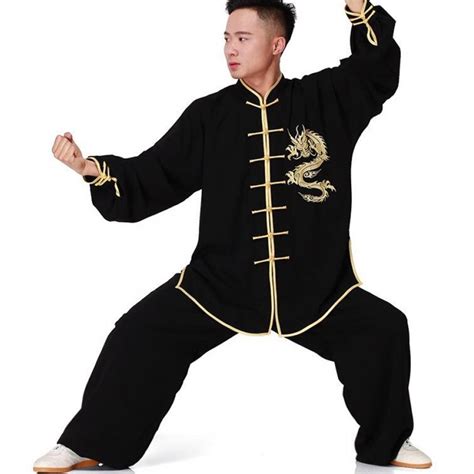 New Embroidery Tai Chi suits Cotton Wu Shu clothes Kung Fu Uniform ...