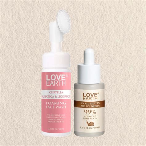 Centella Asiatica & Licorice Foaming Face Wash 100ml, Snail Mucin Milk