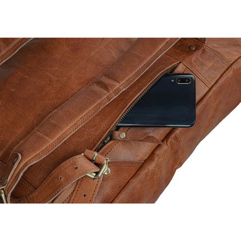 Ortiz Roll-Top Leather Backpack | Leather Shoulder Backpack | MaheTri