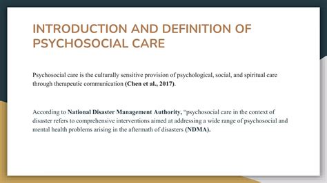 Psychosocial care techniques .pptx
