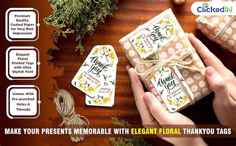 Clickedin - Thank You Tags for Packaging, Customized Packing Tags for ...
