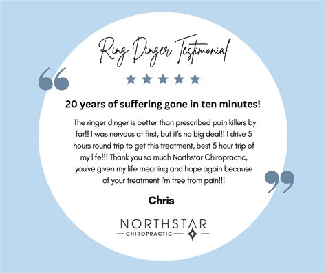 The Ring Dinger - NorthStar Chiropractic - Ludington Michigan