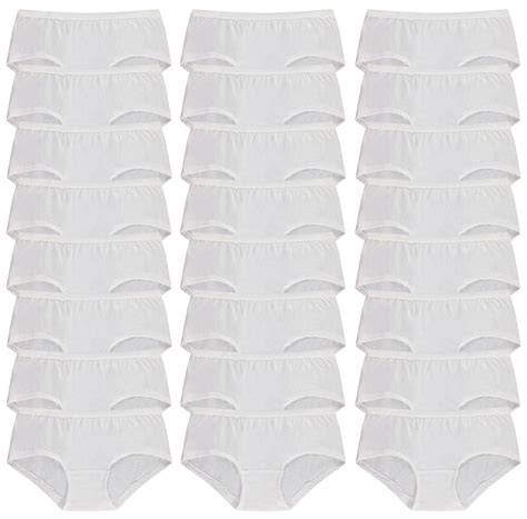 48 Pieces Yacht & Smith Womens White Underwear, Panties In Bulk, 95% Cotton - Size Xxl - Womens ...