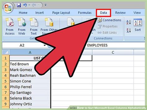 Image result for How to Sort Excel File Alphabetically