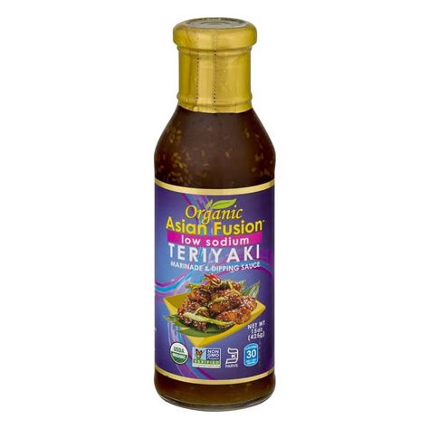 Asian Fusion Organic Gluten-Free Low Sodium Teriyaki Marinade & Dipping ...