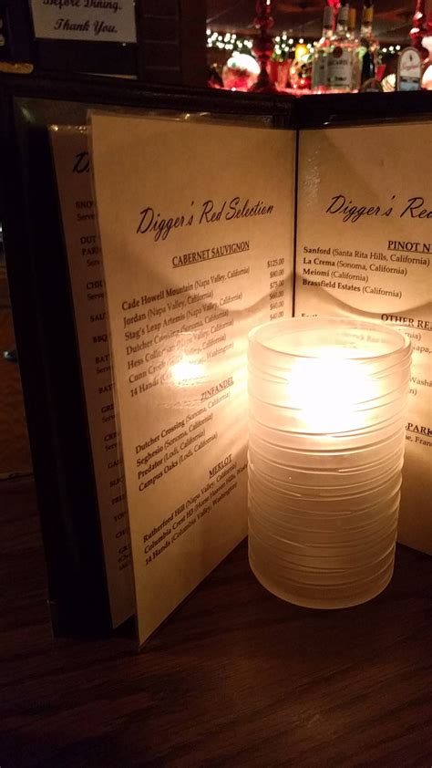 Menu at Digger's Sting Restaurant, La Crosse