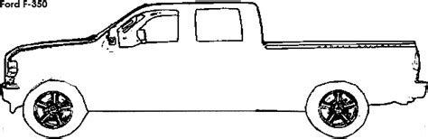F350 Ford Truck - Free Coloring Pages