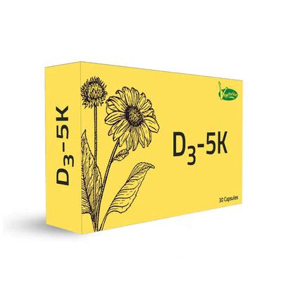 Vitamin D35K - Vitamin D3 5000 I.U. 30Veg Capsules – Nutracart Healthcare