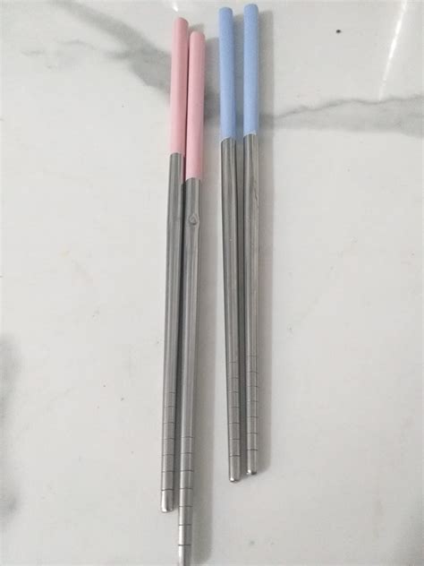 Buy Metal Chopsticks DOCAT Stainless Steel Chopsticks Reusable ...