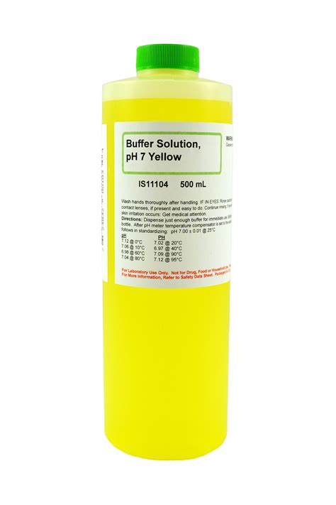 Buffer Solution pH 7.00 Yellow, 500ml - Nebraska Scientific