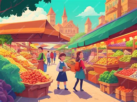 Go to the Market Cartoon 的图像结果