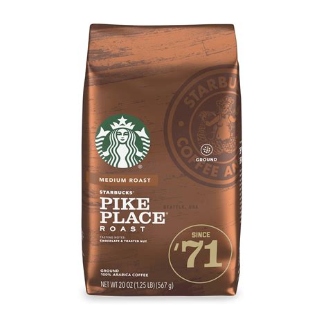 Buy Starbucks Pike Place Roast, Medium Roast, Ground, 20 oz Online at ...