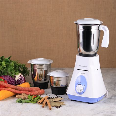 Wonderchef Vietri Mixer Grinder Blue 500W | Buy Mixer Grinder Online