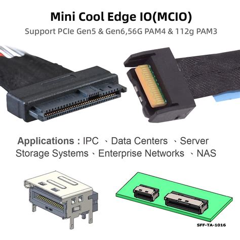 xiwai PCIe 5.0 MCIO 4X Mini Cool Edge IO to U.2 India | Ubuy