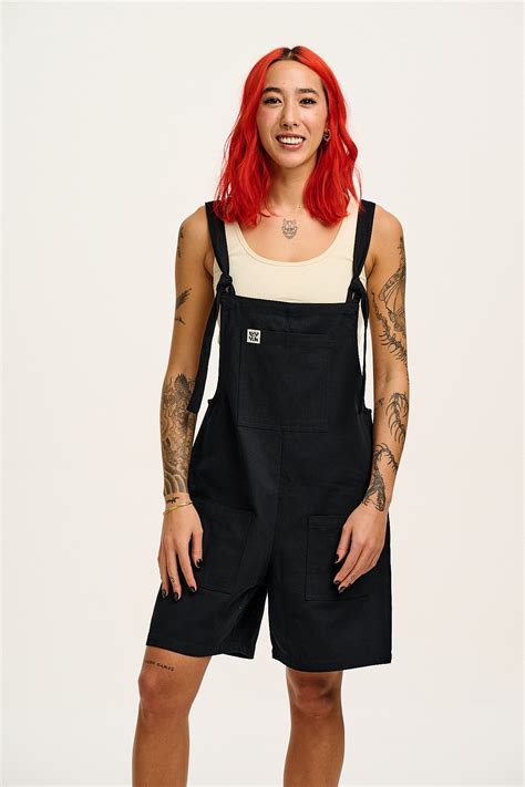 Original - Cotton Dungaree Shorts in Black – Lucy & Yak