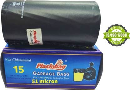 Plastobag 51-Micron|60 Bags(Pack of 4)Hold 5Kg|19"x21"|Bio Medical ...