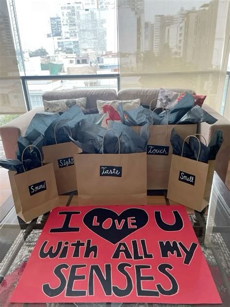 5 sense gift in 2025 | Cute anniversary gifts, Birthday gifts for ...