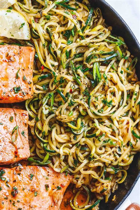 Garlic Butter Salmon Noodles at Jesse Lombard blog