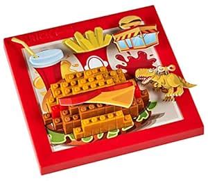 Brick Mates Stack by Numbers Fast Food Fun Learning Activity (200 Piece ...