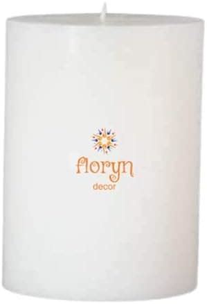 HOSLEY 6 Inch Long Unscented White Pillar Candles|Christmas Candles ...